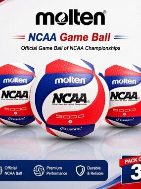 Molten NCAA V5M5000-3N FLISTATEC Volleyball V5M5000 GAME BALL PACK Of 3